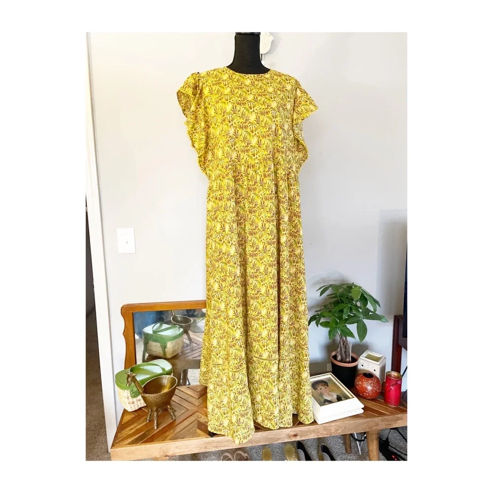 Ann Taylor Yellow Floral Maxi Dress - Picture 4 of 8